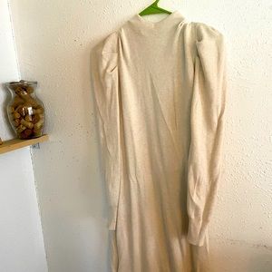 Floor length white dress